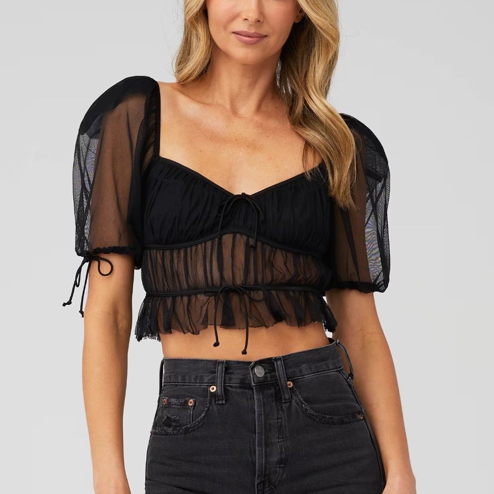 FOR LOVE & LEMONS SUNSHINE CROP TOP